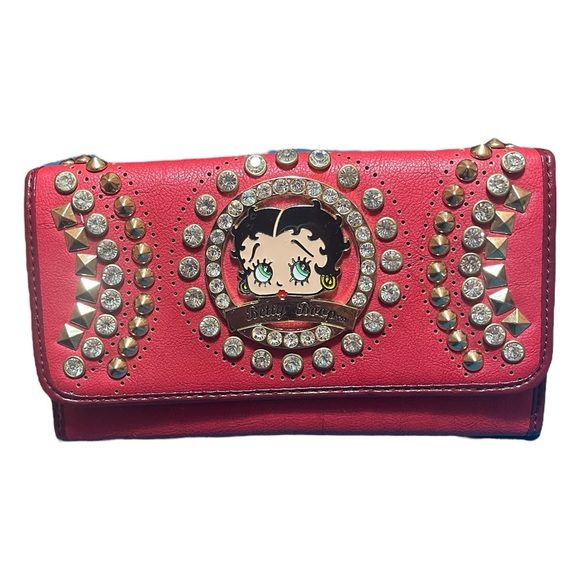 Betty Boop Large Zip Around Wallet & Checkbook Holder - Picture 1 of 14